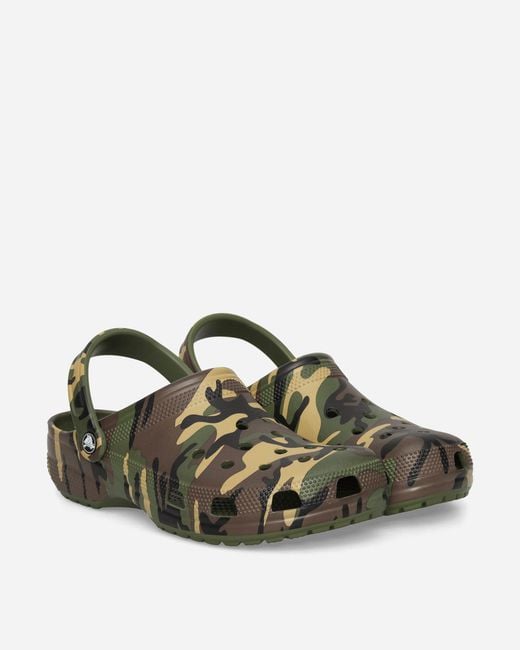 CROCSTM Classic Camouflage Clogs Army Green for men