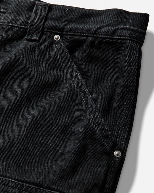 Carhartt White Men S Og Double Knee Shorts Snake Camo / Black (heavy Stone Wash) for men