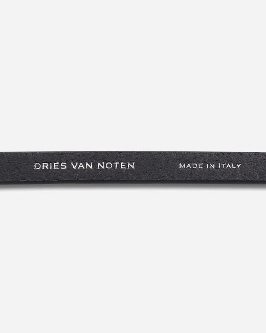 Dries Van Noten White Calf Leather Belt for men