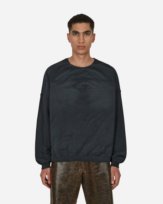 Guess Black Classic Logo Crewneck Sweatshirt for men