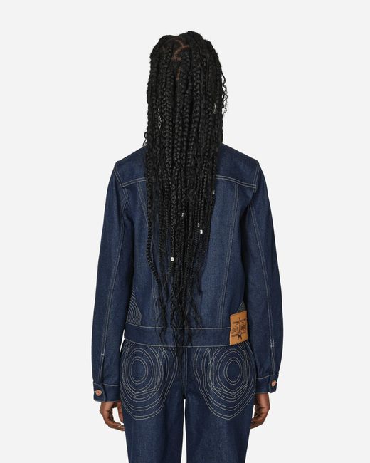 Jean Paul Gaultier Blue Conical Denim Jacket Indigo