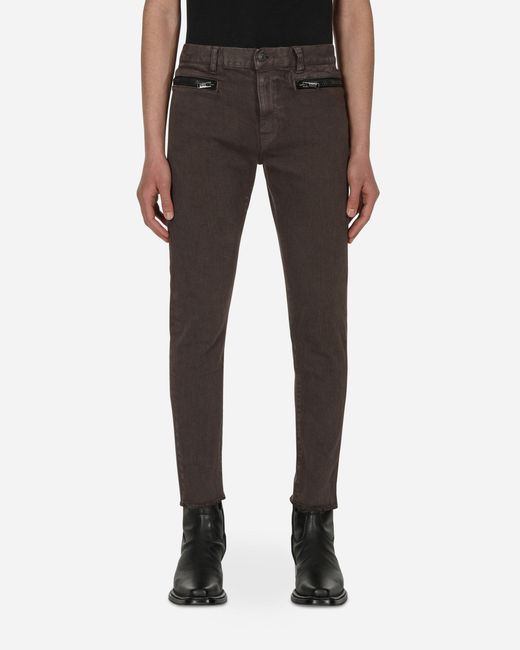 Undercover Black Zip Denim Pants for men