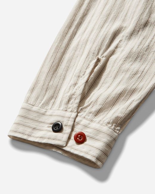 Undercover White S Cotton Pullover Shirt Stripe for men