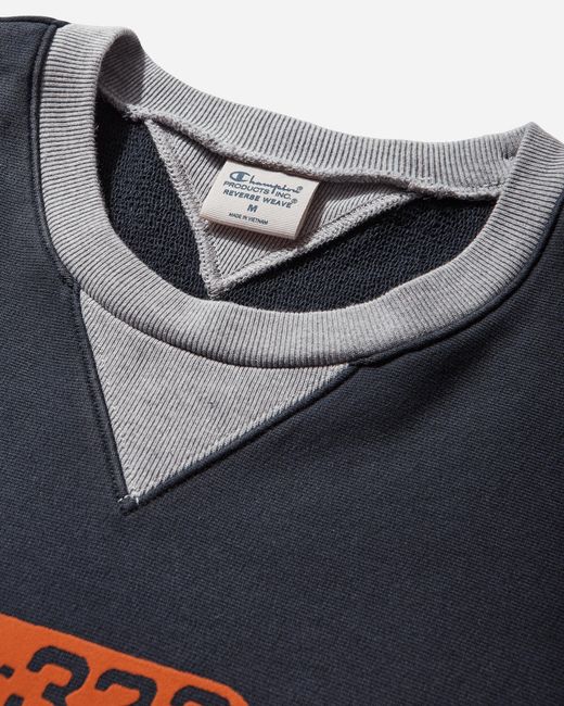Champion Blue Time Capsule Reverse Wave Crewneck Sweatshirt Dark for men