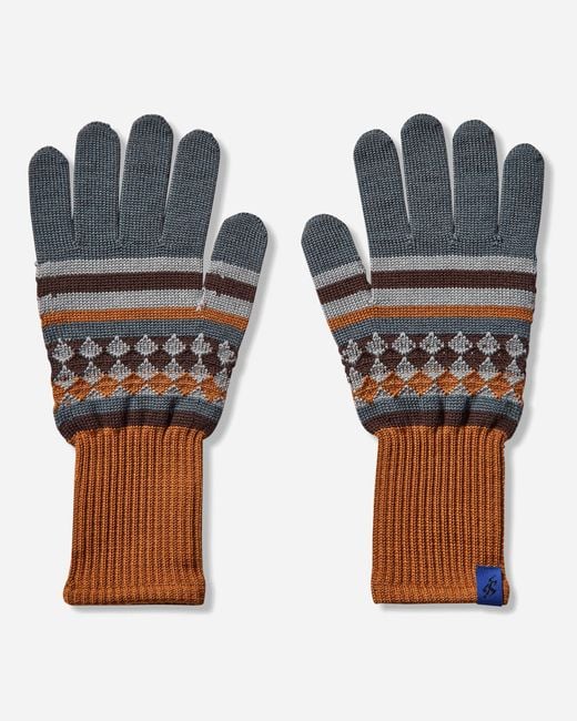 Asics Multicolor Novalis Aquifolia Knit Gloves Mist / Rust for men