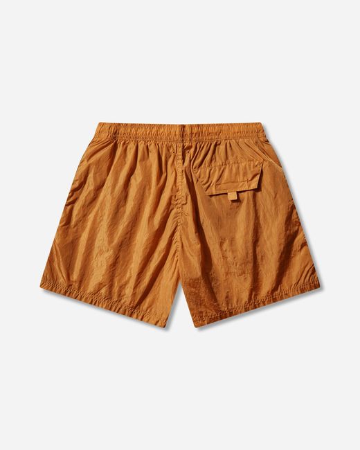 Stone Island Brown Men S Nylon Metal Swim Shorts Orange for men
