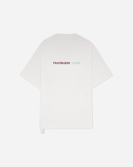 Oamc Peacemaker White S Slow Down Print Regular Fit T-Shirt for men