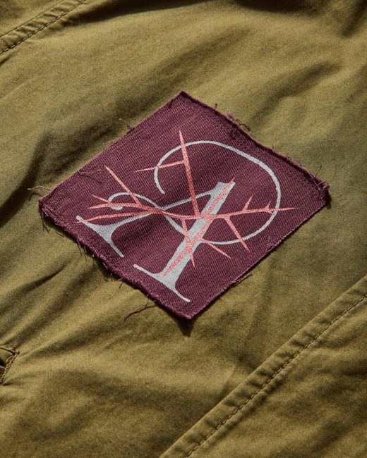 Undercover Green Men S Patches Parka Jacket Khaki for men