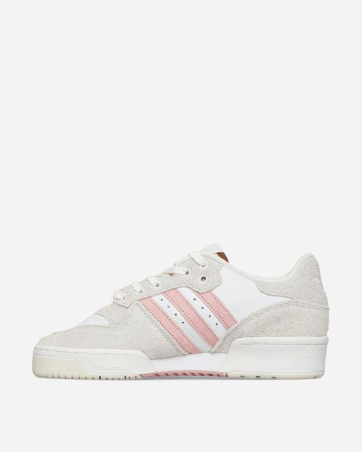 Adidas White Solebox Rivalry Low Sneakers Cloud / Wild / Wonder Mauve for men