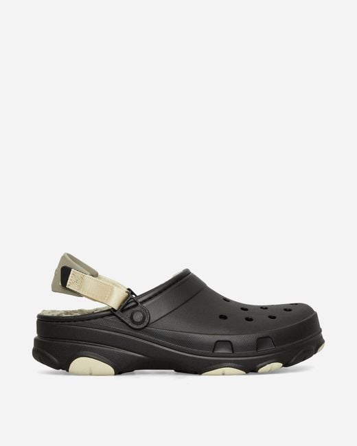 CROCSTM Black All Terrain Lined Clogs for men