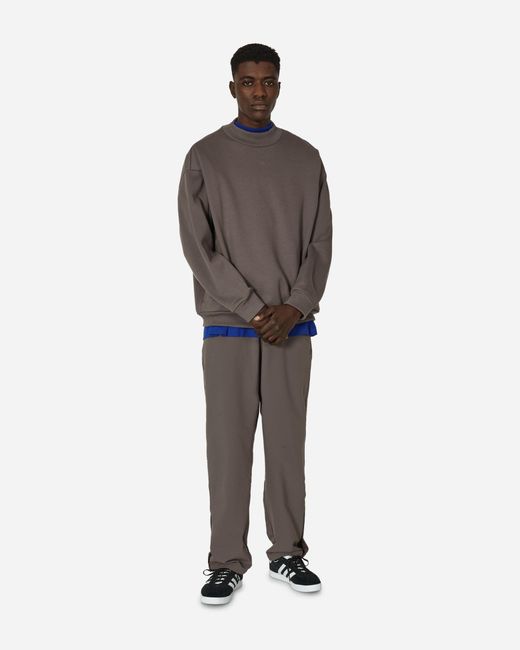 Adidas Gray Basketball Snap Pants Charcoal for men