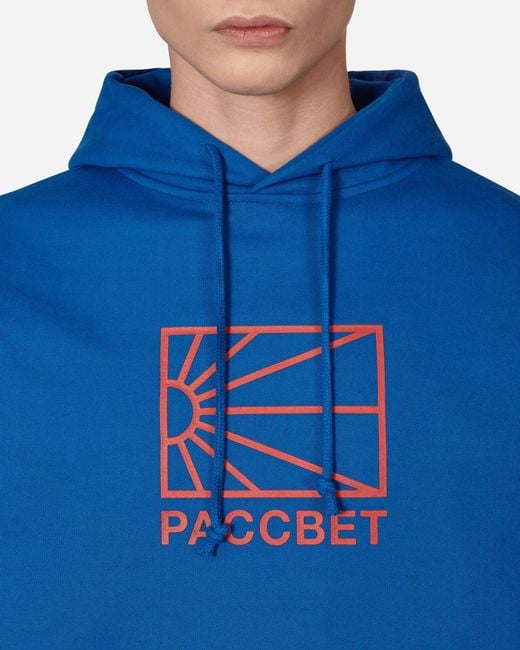 Rassvet (PACCBET) Blue Big Logo Hooded Sweatshirt for men