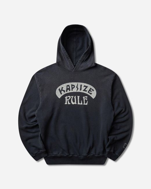 Kapital Blue Men S Swt Knit Hoodie (kapsize Rule) for men