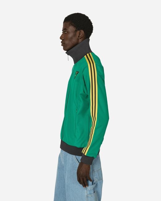 adidas Jamaica Beckenbauer Track Top Court in Green for Men | Lyst