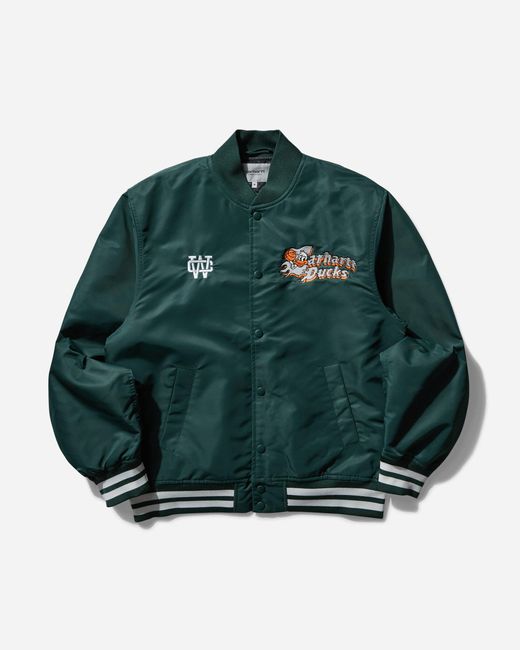 Carhartt Green Men S Flaming Ducks Bomber Conifer for men