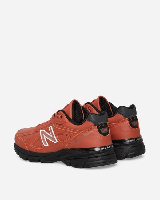New Balance Red Made In Usa 990v4 Sneakers Mahogany for men