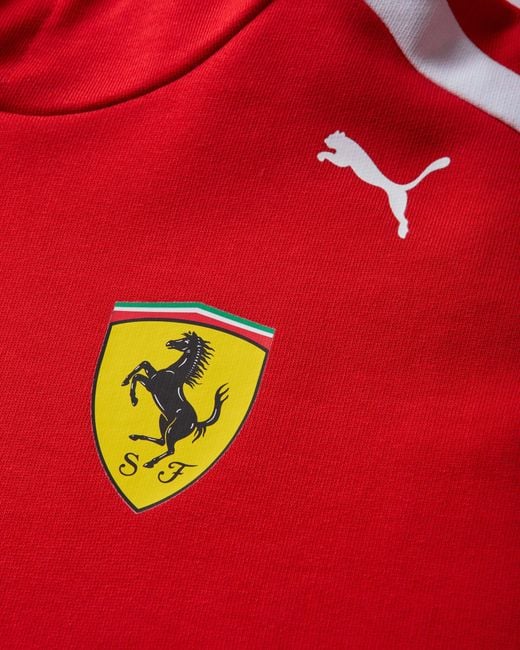 PUMA Red Scuderia Ferrari Hp Replica Drivers Authentic Hoodie for men