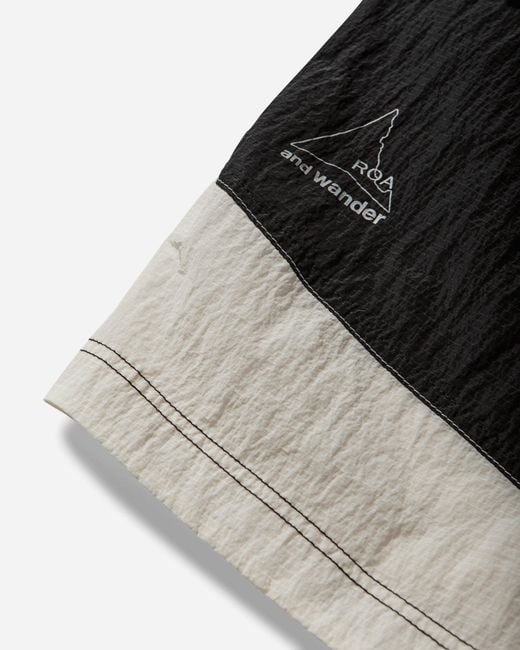 Roa Black And Wander Ripstop Wind Short Pants Off for men