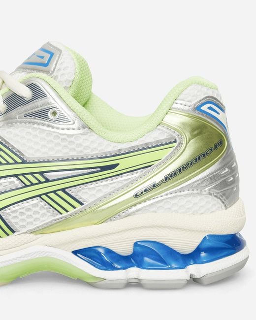 Asics White Gel-Kayano 14 Sneakers Lime for men