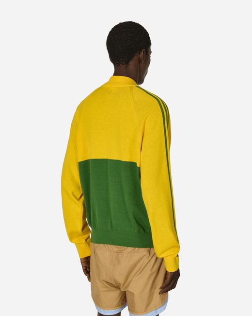 Adidas Yellow Wales Bonner New Knit Track Top Bold / Crew for men