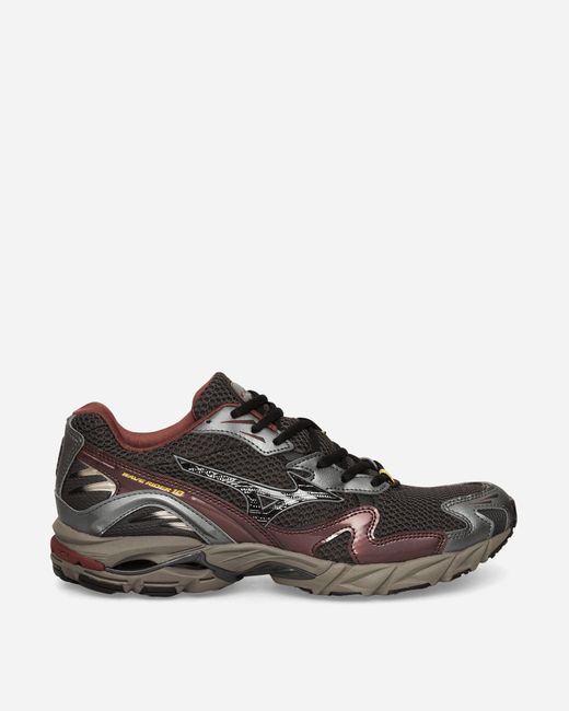 Mizuno Brown Wave Rider 10 Sneakers Black Sand / Black / Chicory Coffee for men