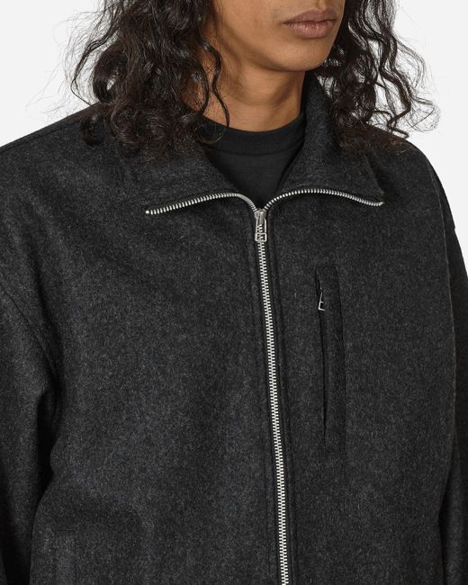 Cav Empt Black Reflect Wool Zip Jacket Charcoal for men