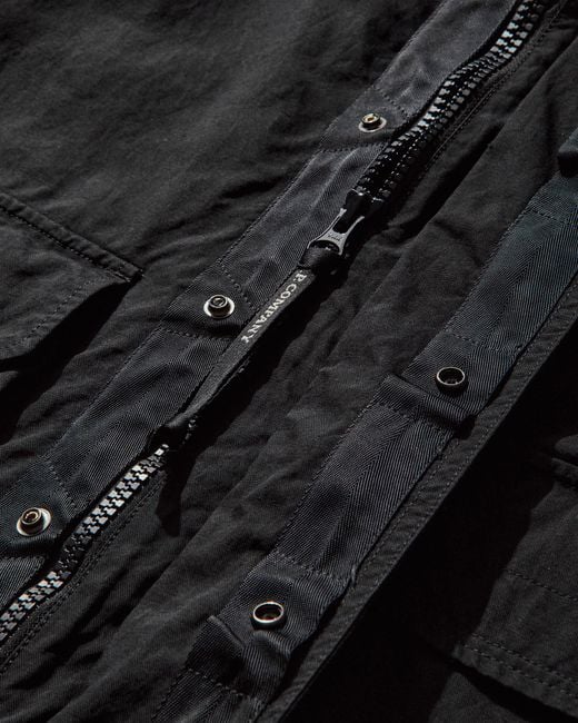 C P Company Black Men S Hooded Twill Jacket for men