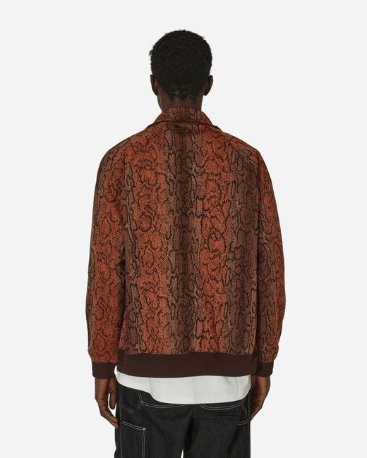 Needles Poly Jaquard Track Jacket Python in Brown for Men | Lyst