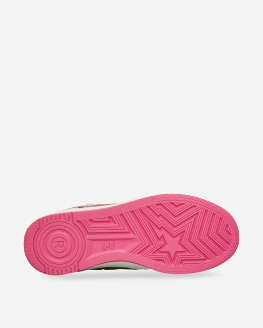A Bathing Ape Pink Bape Sta #1 M2 Sneakers for men