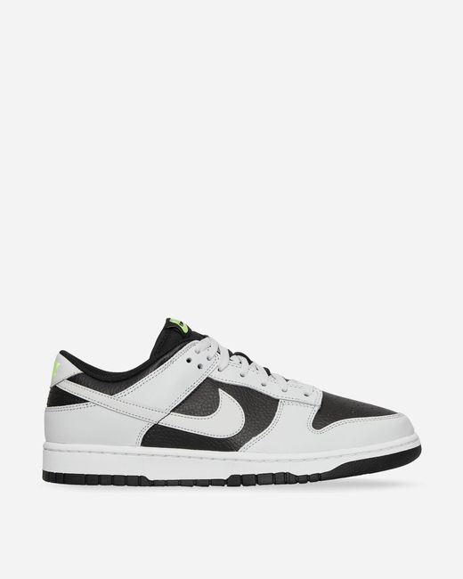 Nike White Dunk Low Sneakers / Volt for men