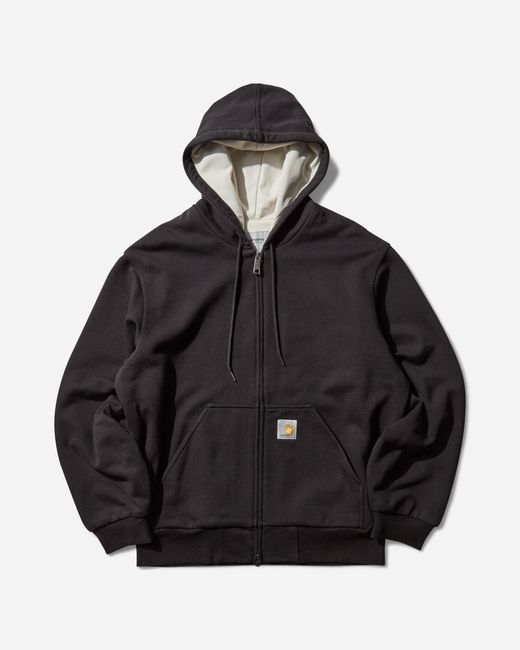 Carhartt Black Men S Active Sweat Jacket (stone Washed) for men