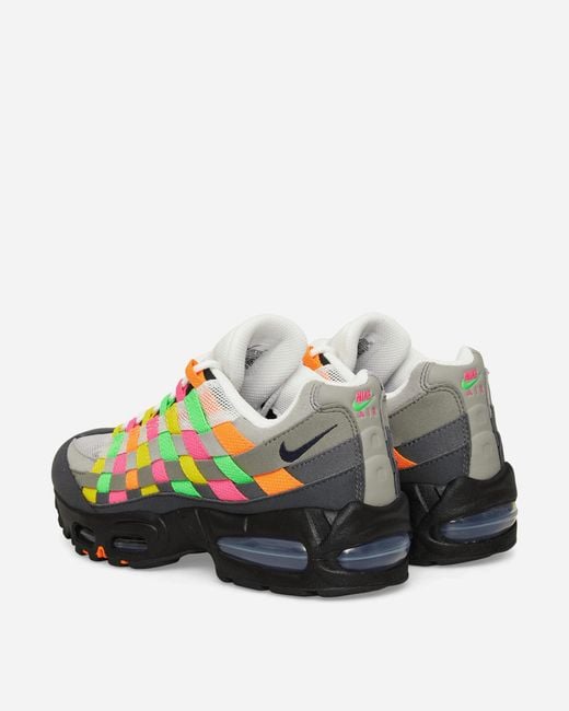 Nike Multicolor Air Max 95 Big Bubble Woven Sneakers Hyper Pink / Green Strike for men