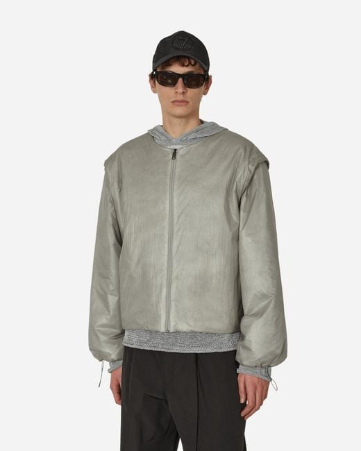 Amomento Gray Detachable Sleeve Jacket Light for men