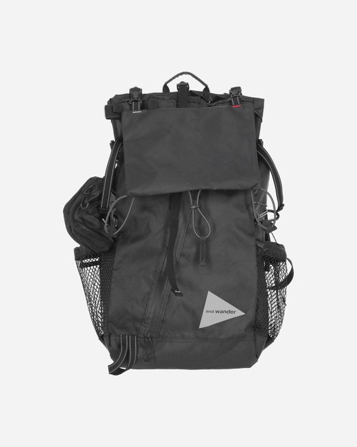 And Wander Black Ecopak 30l Backpack for men