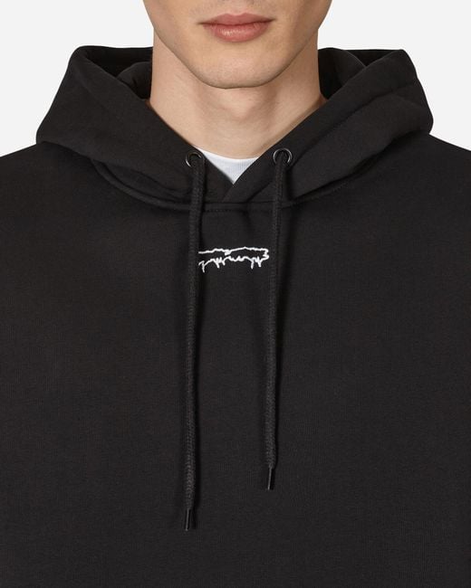 Fucking Awesome Black Outline Drip Hooded Sweatshirt for men