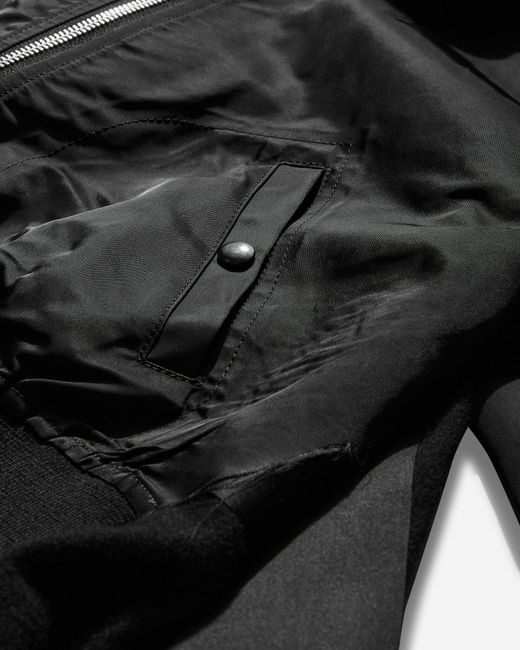 Undercover Black S Nylon Twill Ma-1 Jacket