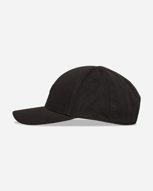 C P Company Black Gabardine Logo Cap for men