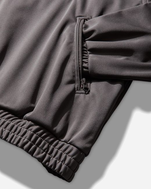 Cav Empt Gray Fleece Back Half Zip Jacket for men