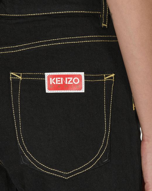 KENZO Black Bara Slim Fit Jeans Rinse