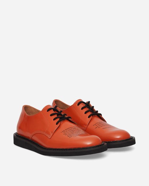 George Cox Red Undercover People Have The Power Derby Shoes Copper for men