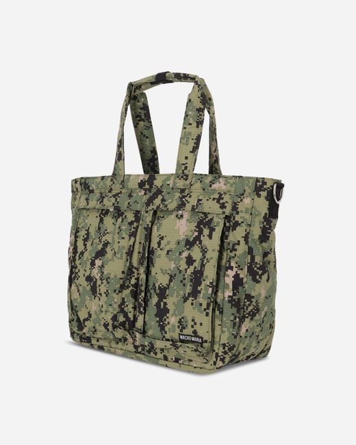 Wacko Maria Green Speak Easy Digital Camo 12 Inch Record Bag Khaki for men