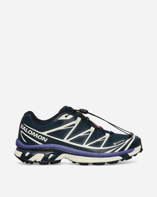 Salomon Blue Xt-6 Gore-tex Sneakers Carbon / Vanilla Ice / Liberty for men