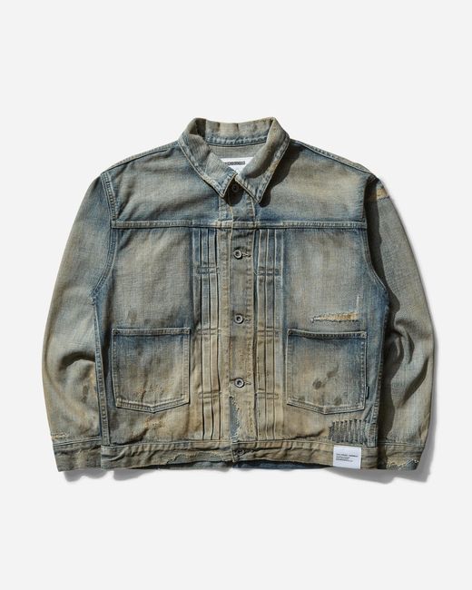 Neighborhood Green Men S Savage Denim Type-1 Jacket Mod Indigo for men