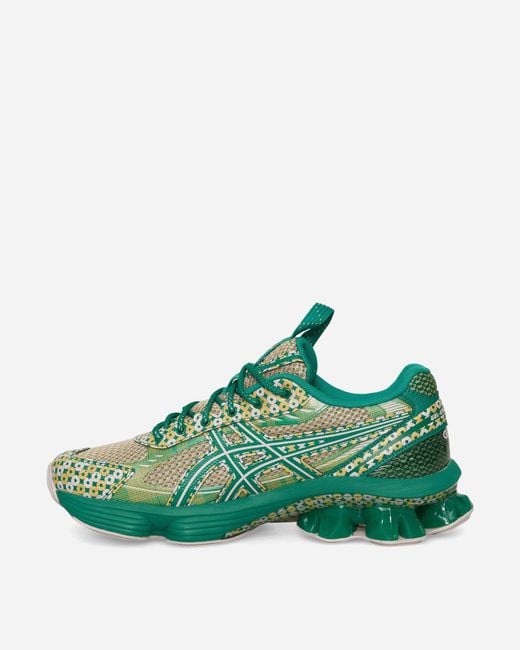Asics Green Us7-S Gel-Kinetic Fluent Sneakers Watershed Rose Kale for men