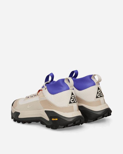 Nike Blue Acg Zegama Hike Sneakers Light Orewood Brown / Persian Violet for men