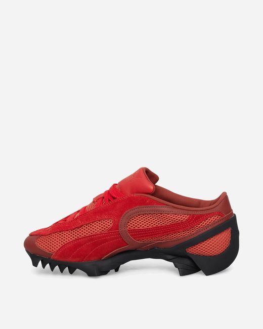 PUMA Red Beisser Waxed Sneakers Bordeaux / Candy Apple for men