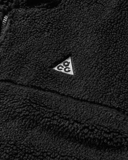 Nike Black Men S Acg Canwell Glacier Therma-fit Adv Windproof Jacket for men