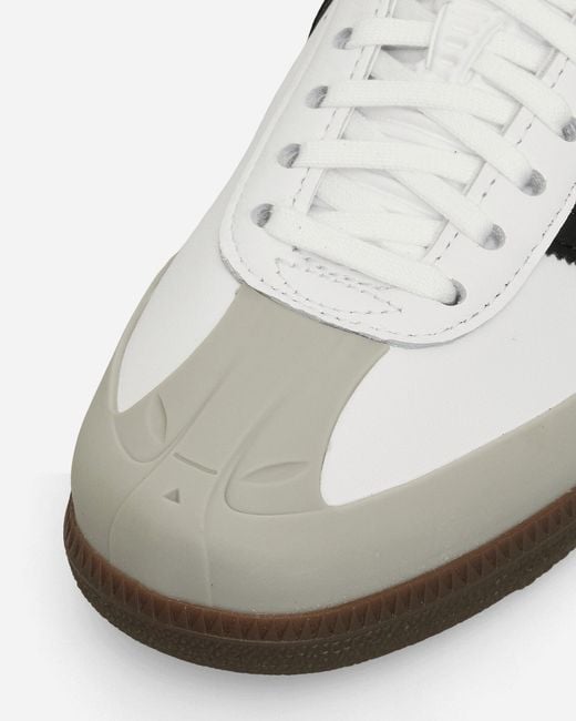 Adidas White Bape Samba Sneakers Cloud / Core Black for men