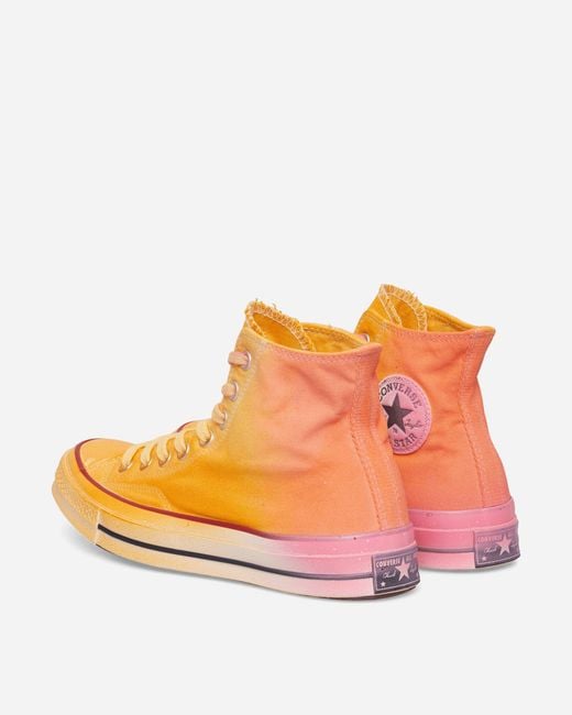 Converse Orange Chuck 70 Color Fest Sneakers Sunrise Dyed for men