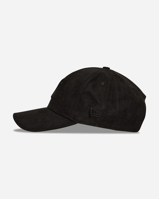 KTZ Black New York Yankees Faux Suede 9Forty E-Frame Cap for men